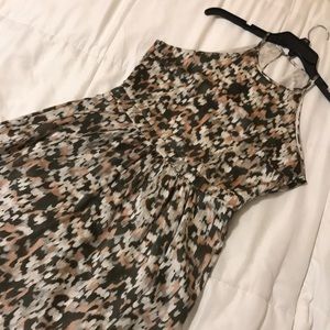 Hi-Lo Printed Maxi Dress